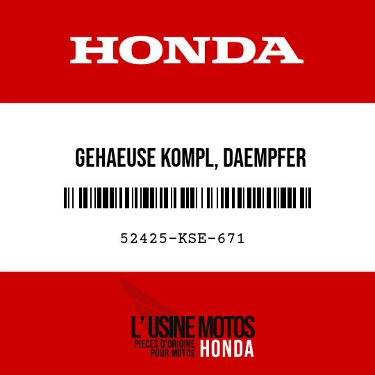 image de 52425-KSE-671 GEHAEUSE KOMPL, DAEMPFER