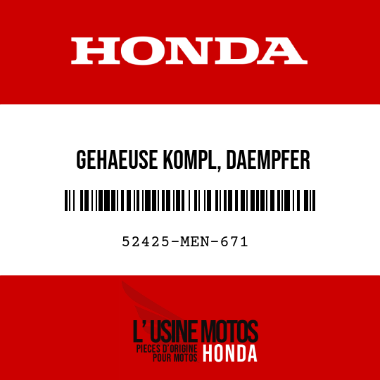 image de 52425-MEN-671 GEHAEUSE KOMPL, DAEMPFER