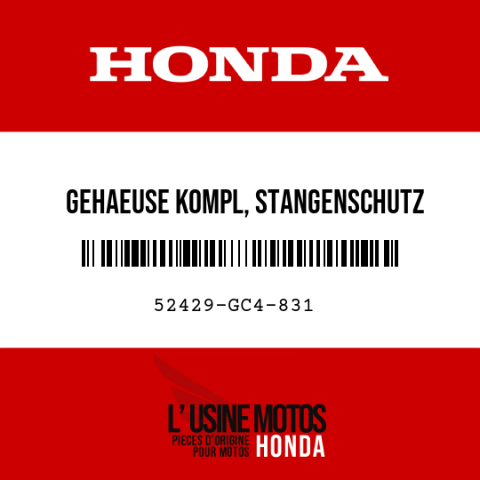 image de 52429-GC4-831 GEHAEUSE KOMPL, STANGENSCHUTZ