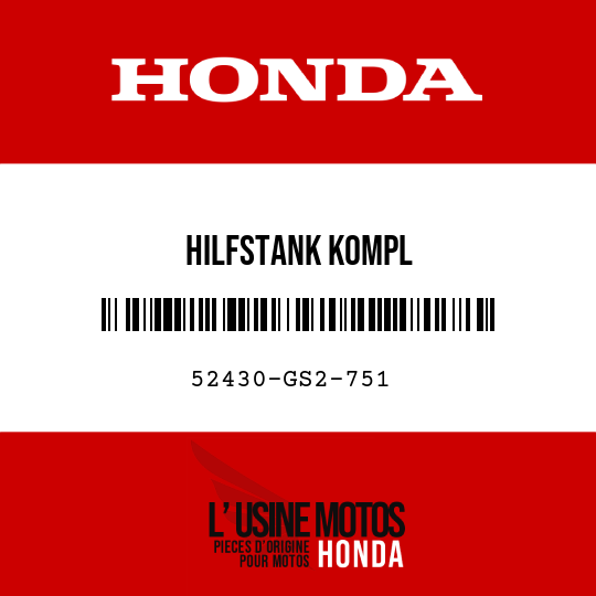 image de 52430-GS2-751 HILFSTANK KOMPL