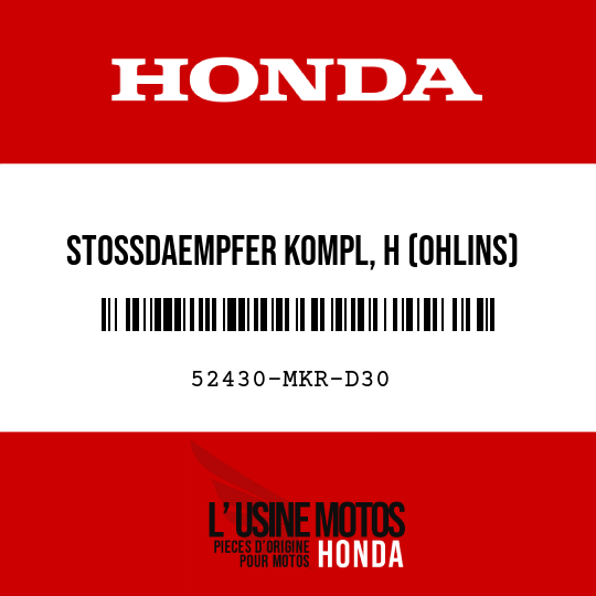image de 52430-MKR-D30 STOSSDAEMPFER KOMPL, H (OHLINS)