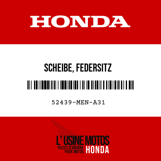 image de 52439-MEN-A31 SCHEIBE, FEDERSITZ