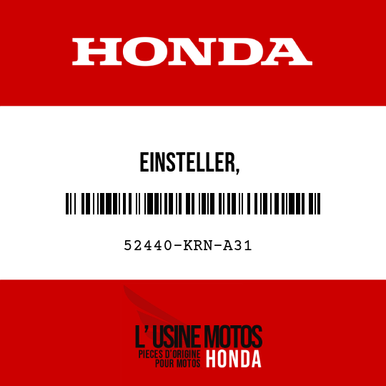 image de 52440-KRN-A31 EINSTELLER, KOMPRESSIONSDAMPFUNGSKRAFT