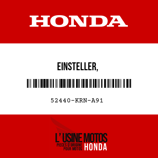 image de 52440-KRN-A91 EINSTELLER, KOMPRESSIONSDAMPFUNGSKRAFT