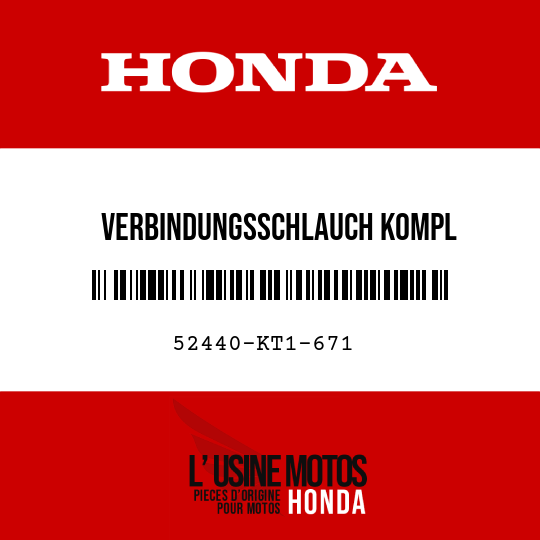 image de 52440-KT1-671 VERBINDUNGSSCHLAUCH KOMPL