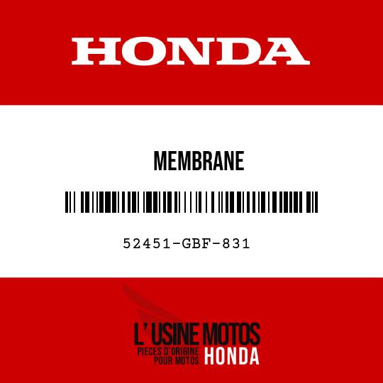 image de 52451-GBF-831 MEMBRANE