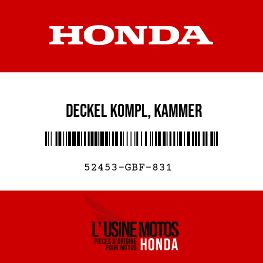 image de 52453-GBF-831 DECKEL KOMPL, KAMMER