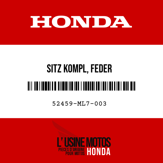 image de 52459-ML7-003 SITZ KOMPL, FEDER