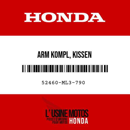 image de 52460-ML3-790 ARM KOMPL, KISSEN