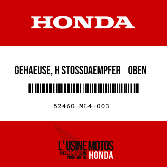 image de 52460-ML4-003 GEHAEUSE, H STOSSDAEMPFER    OBEN