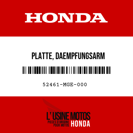 image de 52461-MGE-000 PLATTE, DAEMPFUNGSARM