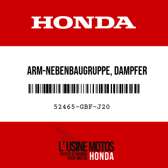 image de 52465-GBF-J20 ARM-NEBENBAUGRUPPE, DAMPFER