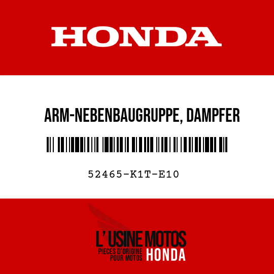 image de 52465-K1T-E10 ARM-NEBENBAUGRUPPE, DAMPFER