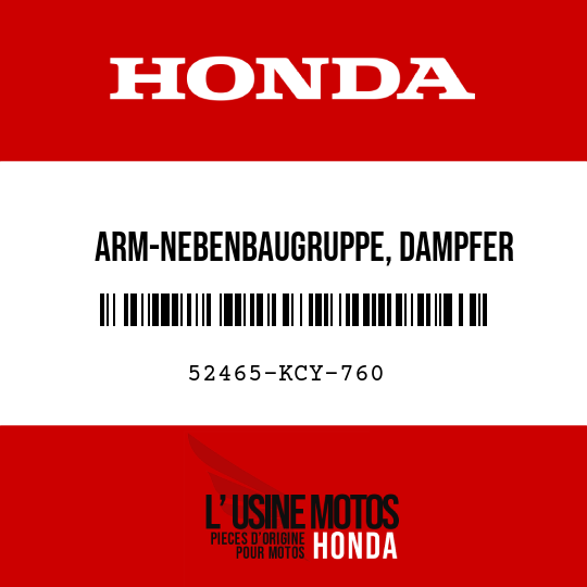 image de 52465-KCY-760 ARM-NEBENBAUGRUPPE, DAMPFER