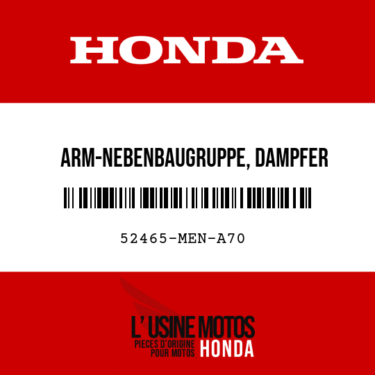 image de 52465-MEN-A70 ARM-NEBENBAUGRUPPE, DAMPFER