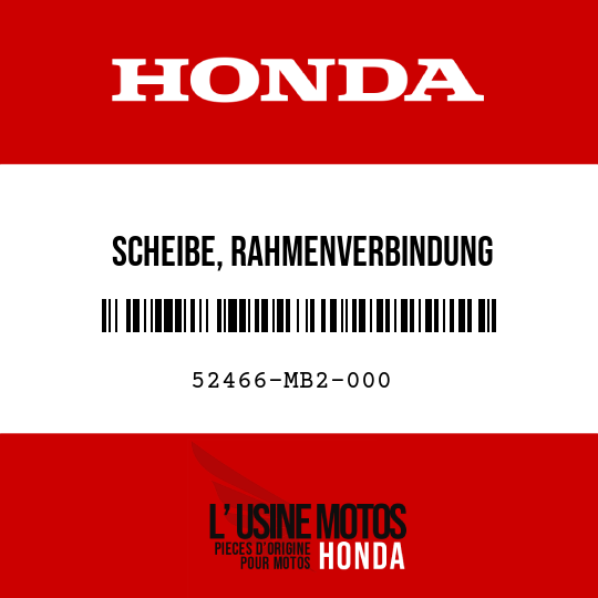 image de 52466-MB2-000 SCHEIBE, RAHMENVERBINDUNG