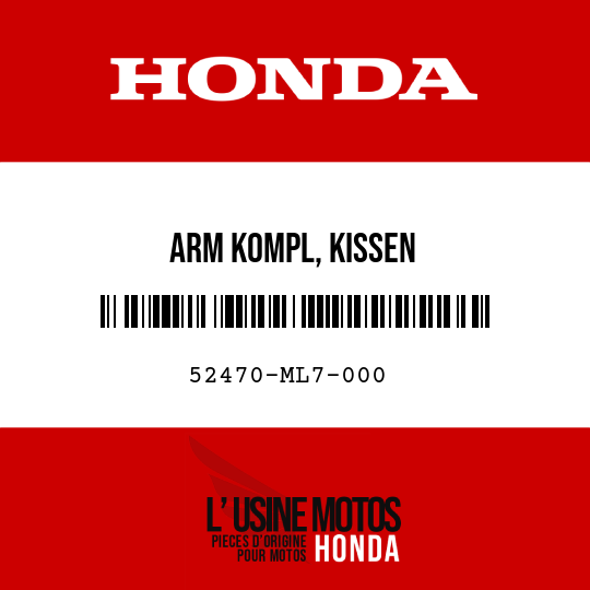 image de 52470-ML7-000 ARM KOMPL, KISSEN