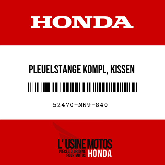 image de 52470-MN9-840 PLEUELSTANGE KOMPL, KISSEN