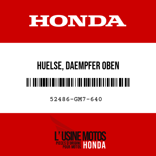 image de 52486-GM7-640 HUELSE, DAEMPFER OBEN