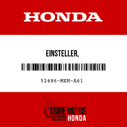 image de 52486-MEN-A61 EINSTELLER, KOMPRESSIONSDAMPFUNGSKRAFT