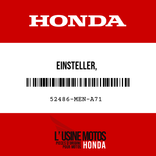 image de 52486-MEN-A71 EINSTELLER, KOMPRESSIONSDAMPFUNGSKRAFT