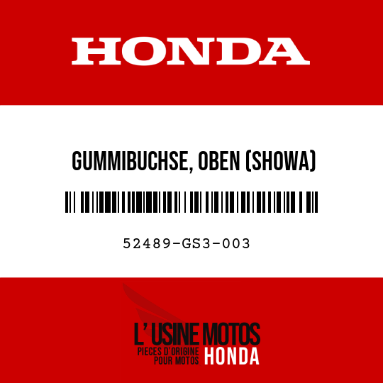 image de 52489-GS3-003 GUMMIBUCHSE, OBEN (SHOWA)