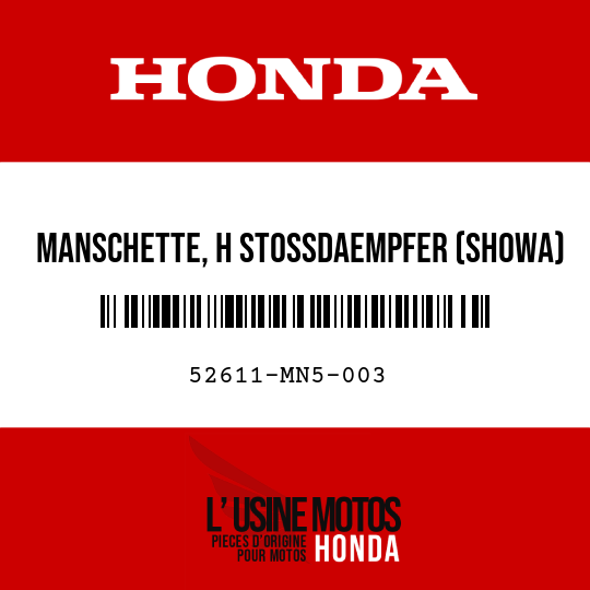 image de 52611-MN5-003 MANSCHETTE, H STOSSDAEMPFER (SHOWA)