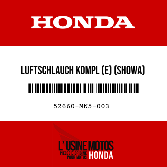 image de 52660-MN5-003 LUFTSCHLAUCH KOMPL (E) (SHOWA)