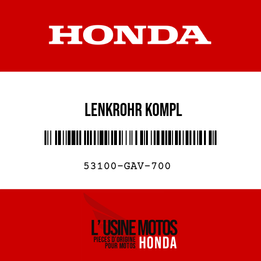image de 53100-GAV-700 LENKROHR KOMPL