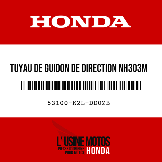image de 53100-K2L-DD0ZB TUYAU DE GUIDON DE DIRECTION NH303M