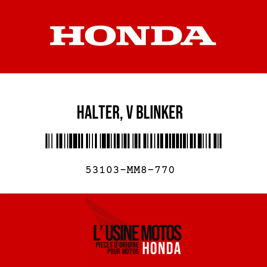 image de 53103-MM8-770 HALTER, V BLINKER