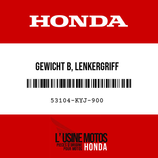 image de 53104-KYJ-900 GEWICHT B, LENKERGRIFF