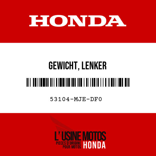 image de 53104-MJE-DF0 GEWICHT, LENKER