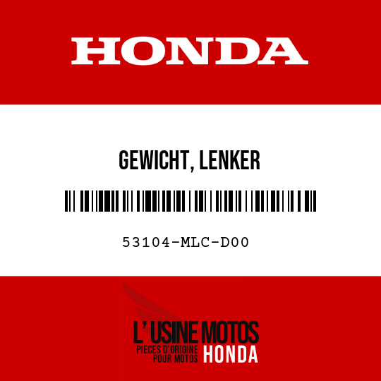 image de 53104-MLC-D00 GEWICHT, LENKER