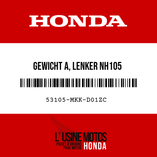 image de 53105-MKK-D01ZC GEWICHT A, LENKER NH105