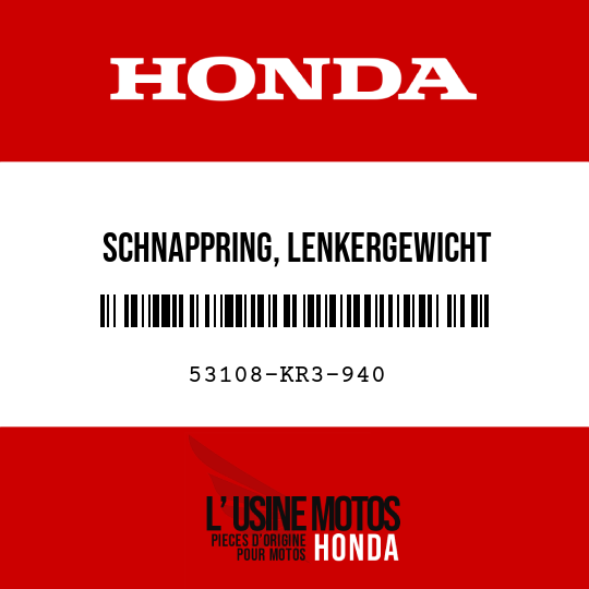 image de 53108-KR3-940 SCHNAPPRING, LENKERGEWICHT