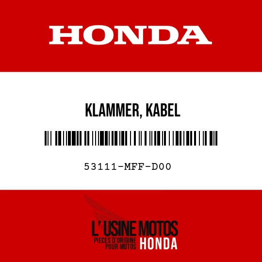 image de 53111-MFF-D00 KLAMMER, KABEL