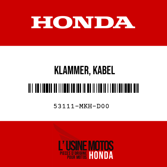 image de 53111-MKH-D00 KLAMMER, KABEL