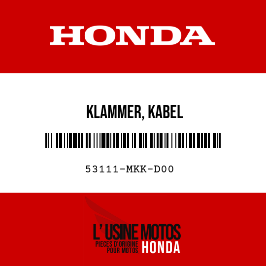 image de 53111-MKK-D00 KLAMMER, KABEL