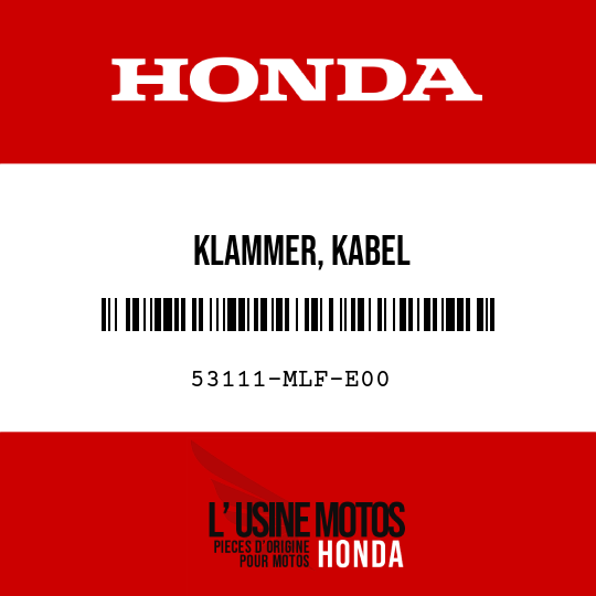 image de 53111-MLF-E00 KLAMMER, KABEL