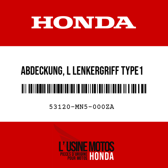 image de 53120-MN5-000ZA ABDECKUNG, L LENKERGRIFF TYPE1