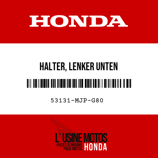 image de 53131-MJP-G80 HALTER, LENKER UNTEN