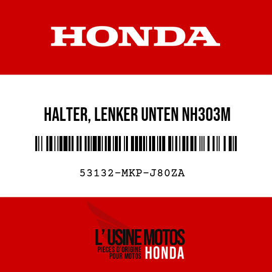 image de 53132-MKP-J80ZA HALTER, LENKER UNTEN NH303M