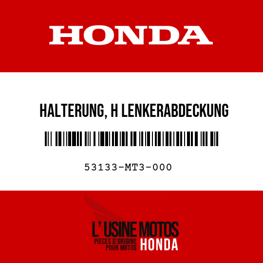 image de 53133-MT3-000 HALTERUNG, H LENKERABDECKUNG