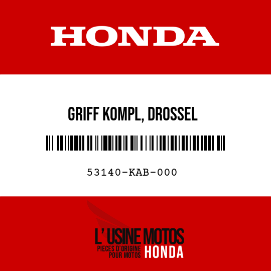 image de 53140-KAB-000 GRIFF KOMPL, DROSSEL