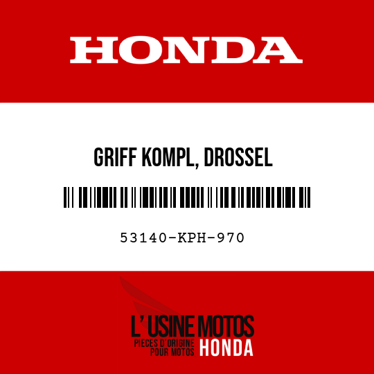 image de 53140-KPH-970 GRIFF KOMPL, DROSSEL