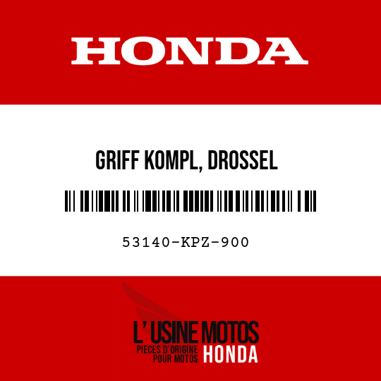 image de 53140-KPZ-900 GRIFF KOMPL, DROSSEL