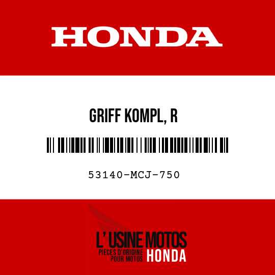 image de 53140-MCJ-750 GRIFF KOMPL, R
