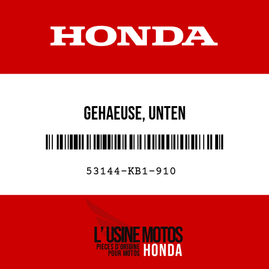 image de 53144-KB1-910 GEHAEUSE, UNTEN