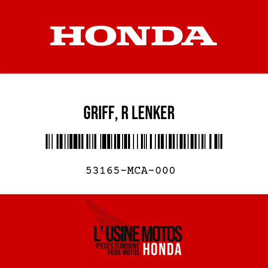 image de 53165-MCA-000 GRIFF, R LENKER